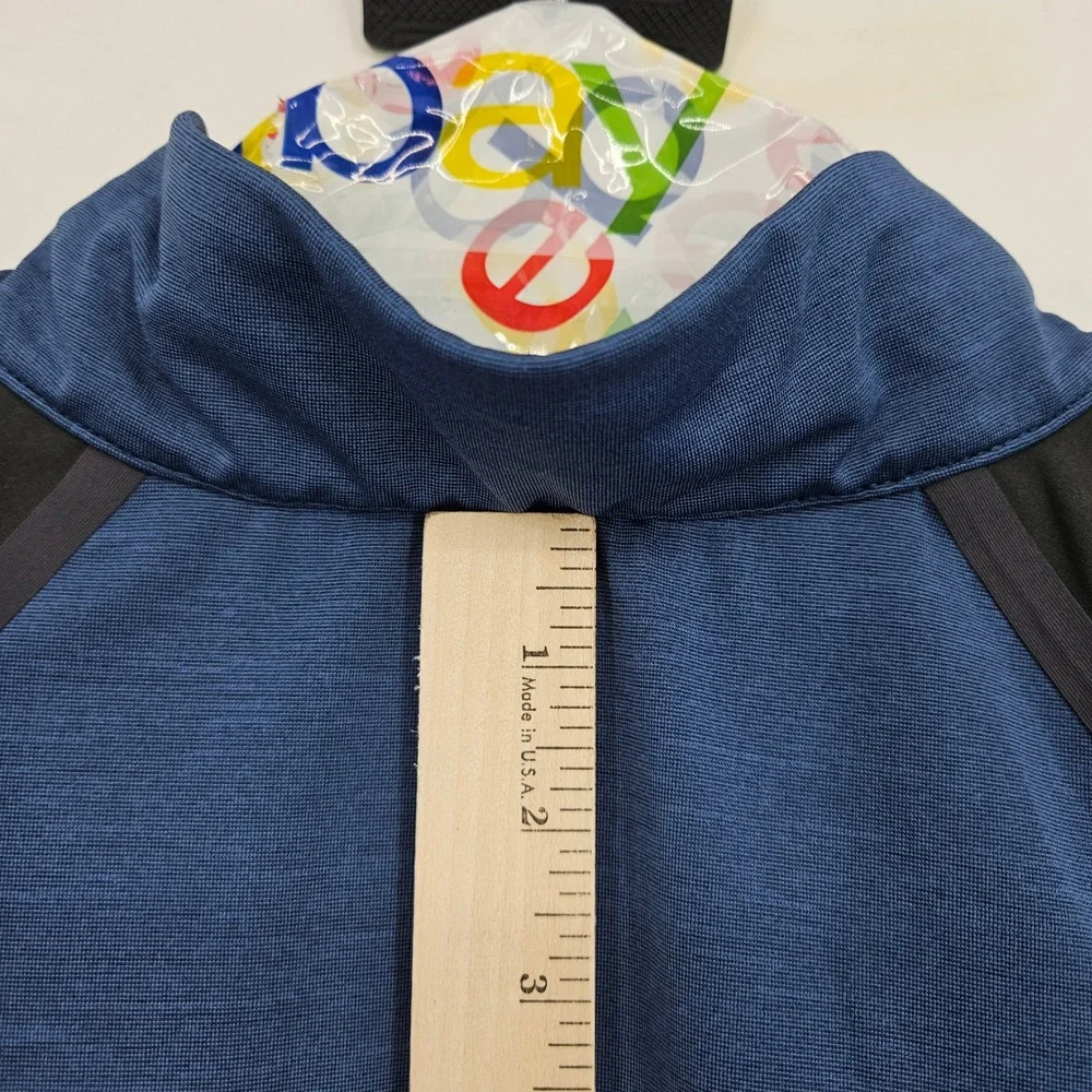 North Face Pullover Mens XXL Blue Quarter Zip Fleece Sweater‎ Outdoor Kilowatt